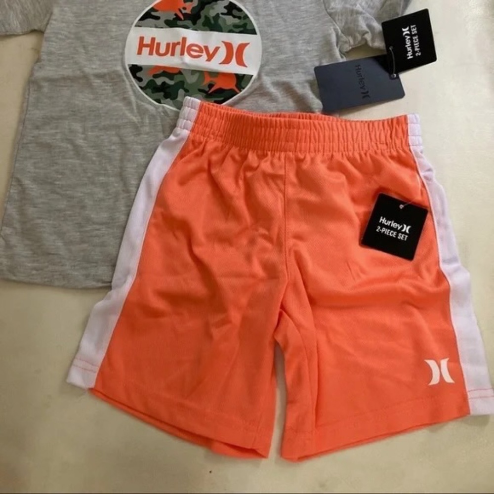 Hurley Camouflage Orange Shorts top set super cool 5110 - Picture 2 of 9